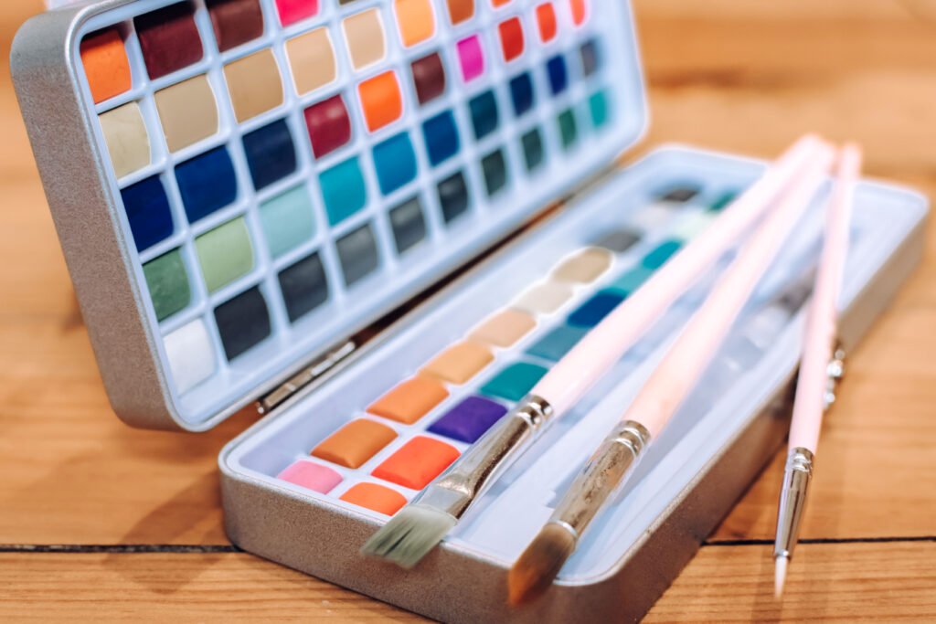 Palette de peinture aquarelle